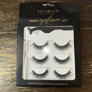 Bepholan Magic Eyeliner & Eyelashes + Applicator Kit 3 Pair